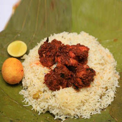 "Chicken Fry Piece Biryani - Large (Sattibabu Biryani) - Click here to View more details about this Product